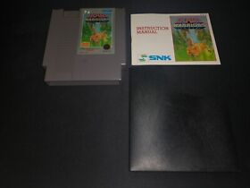 Ikari Warriors 1 SNK Authentic Nintendo NES NRMT game cart w manual & dust cover