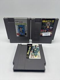 Nintendo NES 3 Game Lot *Metal Gear, Ninja Gaiden 2 & Castlevania Simons Quest*