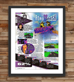 Road Rash CD Sega CD Glossy Review Poster Unframed G2891