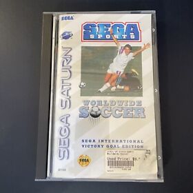 Worldwide Soccer (Sega Saturn, 1995) Complete In Box