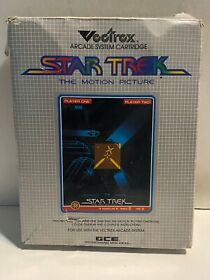 Vectrex Arcade System Star Trek The Motion Picture GCE ~ BOX & OVERLAY ONLY ~