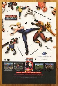 1997 Fighters Megamix Sega Saturn Print Ad/Poster Official Video Game Promo Art