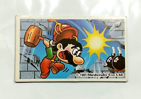 (Game Item) Menko, Famicom, Wrecking Crew, 1985, Retro, Amada, Nintendo, Card.