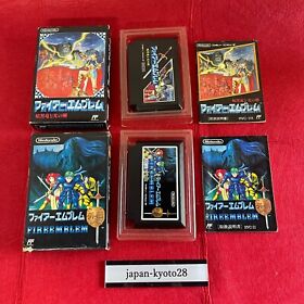 Fire Emblem Ankokuryu to hikari no tsurugi Gaiden NES Nintendo Famicom Box Japan