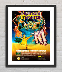 Phantom Fighter Nintendo NES Glossy Promo Ad Poster Unframed G2089