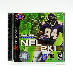 SEGA Dreamcast NFL 2K1 Football Football Video Game Sports 2000 Touchdown Tested