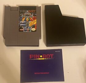 Pin-Bot Game (Nintendo NES, 1985) - WITH MANUAL!!! Tested & Authentic pinbot