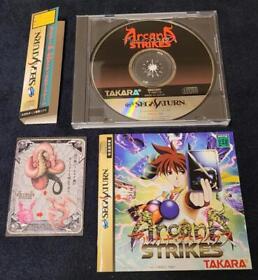 Sega Saturn Software Arcana Strikes SS Game from Japan Used 098h