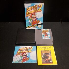 Super Mario Bros 2 Authentic Nintendo NES Original  Box Game Inserts