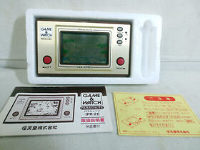 Nintendo Game Watch Parachute PR-21 HXB-001 1981 Retro Game Japan w/Box Manual