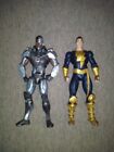 DC Injustice -Gods Among Us: Black Adam , Cyborg Action Figure Lot 3.75