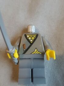 LEGO Gray Ninja Minifigure cas049 3019 6093 1187 4805 6089 6033 -- As Is