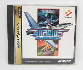 Shooter Action Adventure Battle Gradius Deluxe Pack Sega Saturn Video Game Japan