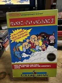 Kung Fu Heroes Nintendo NES  Owners Booklet , Poster In Good Condition