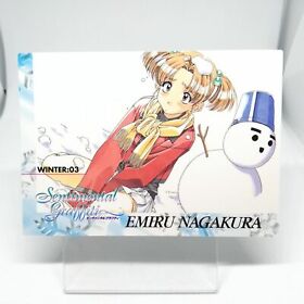 03 Emiru Nagakura Winter Card Sentimental graffiti Japan SEGA SATURN Journey