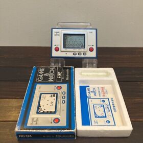 Nintendo Game & Watch FIRE RC-04 consoles with box Works OK RARE JAPAN