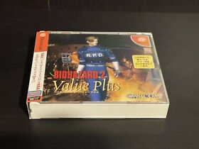 BIOHAZARD 2 Value Plus Resident Evil SEGA Dreamcast Japan Import DC NTSC-J Boxed