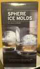 TOVOLO Sphere Ice Molds Stackable Slow Melting Set of 2 Brand New in Box Sealed