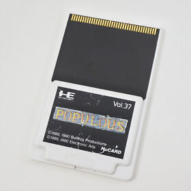 PC Engine Hu POPULOUS Card Only 2191 pe