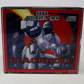 VINTAGE 1993 SEGA MEGA-CD BLACKHOLE ASSAULT VIDEO GAME PAL FRENCH SECAM
