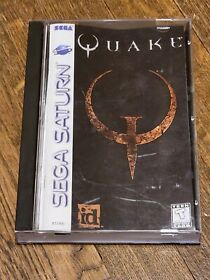 Quake (Sega Saturn, 1997) Very Good Condition Comp with Case, Manuals, Inserts