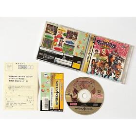 SS Sega Saturn Magical3 Drop w/ Obi Postcard T-1313G Retro Game Used