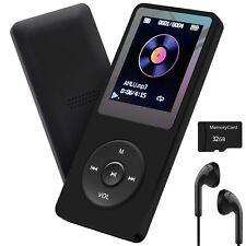 MP3 Player 32GB with Speaker Earphone Portable Hifi Lossless Sound MP3 Mini Musi