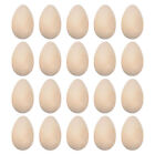 Wooden Easter Eggs to Paint 20PCS Unfinished Wood Craft Eggs DIY Party Favors