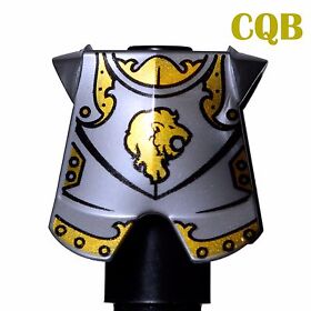 NEW LEGO - Body Wear - Castle - Armor Breastplate Lion Silver x 1 - 7947 10223