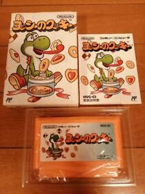 Yossy Yoshi no Cookie Boxed Nintendo Famicom NES JAPAN GAME USED