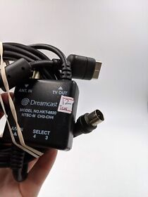 SDA - RF Adapter AV Cable OEM HKT-8820 Sega for Dreamcast Console TORN AS IS