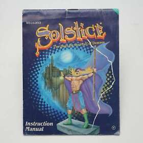 NES Solstice Quest for the Staff of Demnos manuale di gioco / manuale EN NUR ANLE