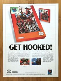 HOOK The Video Game NES SNES Genesis 1992 Print Ad/Poster Official Authentic Art