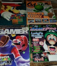 Lote GamePro Magazine Super Mario 64 Yoshi Luigi Nintendo Nes Retro Gamer raro 🙂