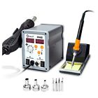 Hot Air Rework And Soldering Iron Station 2 In 1 Digital Led Display Smd Rework 