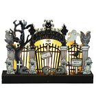 Lulu Home Halloween Tabletop Decoration, Wooden Lighted Cemetery Entrance