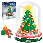 HOGOKIDS Merry Christmas Tree Building Block Kits with LED & Cover for Kids 6+