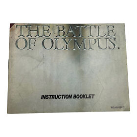 The Battle of Olympus - Nintendo NES Manual Instructions Booklet
