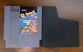Ultra Q*bert NES Nintendo Video Game 1985 W/ Sleeve 3-Screw CLEANED!! TESTED!!
