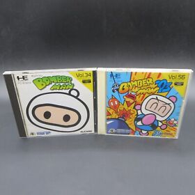 Bomberman 93 PC Engine HuCard with Manual 2 Games Japanese Version