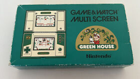 Nintendo Game & Watch Green House GH-54 (1982 Vertical Multi Screen) - Boxed!!