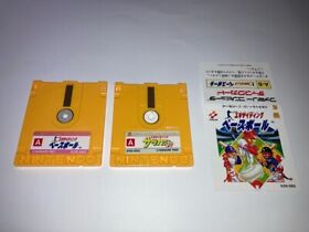 Exciting Baseball + Soccer Lot Nintendo Famicom Disk FCD In Stock Japan import