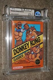 Donkey Kong Classics Round Seal (Nintendo NES) WATA 9.6 A++ NEW Factory Sealed 