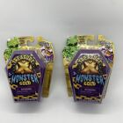 TREASURE X Monster GOLD Spider Web Ooze in Coffin Build Your Monster Pack of 2