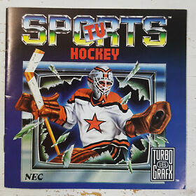TurboGrafx-16, TV Sports Hockey, French-Canadian Manual Only (FREE SHIPPING)