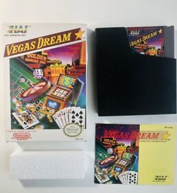 Nintendo Vegas Dream Complete CIB NES Video Game EXCELLENT Condition W/ Poster
