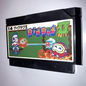 Famicon FC Dig Dug Classic NES Nintendo Game Famicom Retro Vintage Cartridge