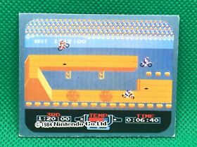 Excite Bike Speed Famicom Amada card 1984 Nintendo  Family Computer  No.105