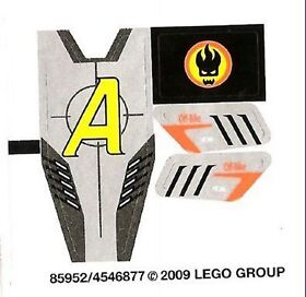 LEGO 8967 - AGENTS - Gold Tooth's Getaway - STICKER SHEET