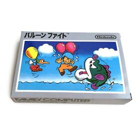 BALLOON FIGHT - Empty box replacement spare case Famicom game with tray